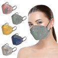 thumbnail image 2 of 50pcs Kn95 Face Masks Fish Mask Adult Morandi Ffp2 Mask 4 Layer Protective Masks Kf94 Masks, 2 of 5