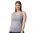 thumbnail image 5 of Gildan Women's Softstyle Tank Top, Semi Fitted Rib Knit Sleeveless Undershirts, Sport Grey, Size-XL, 5 of 5