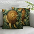 thumbnail image 3 of ARISTURING William Morris Greenery Forest Animals Lion Antique Decorative Throw Pillow Cover Soft Throw Pillowcases Home Decor Living Room Cushion Cover for Bed Couch Car, 3 of 5