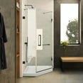 thumbnail image 2 of Shower Set for 30" x 30" Space - Neo Angle, Acrylic Shower Base with Compatible Glass Frameless Shower Enclosure - Black Hardware, 2 of 13