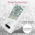 thumbnail image 6 of LG Stylo 6 / Stylo 6 Plus Case, Clear Glitter Sparkle Flowing Liquid Shockproof Protective Case - Clear, 6 of 6