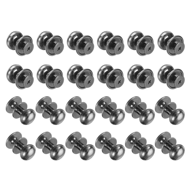 24 piezas de perillas redondas mini de 0.46'' x 0.51'', tiradores pequeños para cajones, perillas de armario, color gris