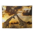 thumbnail image 5 of Orinice Giraffes Sunset Field Tapestry Wall Hanging Unique Style Graphic Tapestries Home Wall Decor Art for Living Room Bedroom Apartment Farmhouse Dorm 40x30inch, 5 of 6