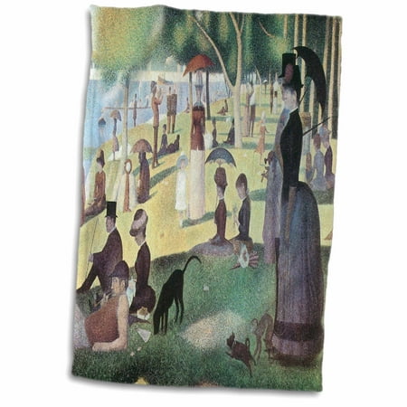 Sunday Afternoon La Grande 3dRose A Sunday Afternoon on the Island of La Grande Jatte by Georges-Pierre Seurat - Towel, 15 by 22-inch ()