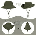 thumbnail image 4 of Minzimin Kids Sun Hat UPF50+ Girls Sun Hats Summer Beach Sun Hat Toddler Boys Hats Bucket Hat for Fishing Safari Hiking, 4 of 7