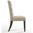 thumbnail image 4 of Set of 4 Linen & Vintage Finish Side Chair, Modern Farmhouse Kitchen Dining Room Chair, Solid Wood Fabric Upholstered Seat Back Chairs (Beige), 4 of 6