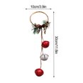 thumbnail image 3 of CreativeArrowy Christmas Decorations New Year Gift Jingle Bells Colleagues Iron Hemp Rope Wreaths Relatives Anti-oxidation Wind Chimes, 3 of 12