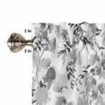 thumbnail image 5 of Gray Spring Floral Kitchen Valances for Windows 42x12 Inch Kitchen Curtains Valances Rod Pocket Watercolor Blooming Botanical Summer Bathroom Window Valances for Window Treatment Decor, 5 of 6