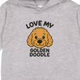 thumbnail image 3 of Inktastic Love My Golden Doodle Brown Toddler Hoodie, 3 of 4