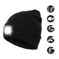 thumbnail image 2 of Gorro LED recargable por USB, 4 luces LED manos libres Flashli, 2 of 5