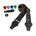 thumbnail image 3 of lionlar Adjustable Guitar Strap Guitar Accessory for Electric Guitar Acoustic Guitar black, 3 of 9