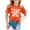 Orange, variant on Girls Shirts,Children Cute Math Themed Educational Print Short Sleeve T Shirt Soft Cotton Casual Versatile Top for School and Daily Wear,Boys Shirts,Yellow,5-6 Years