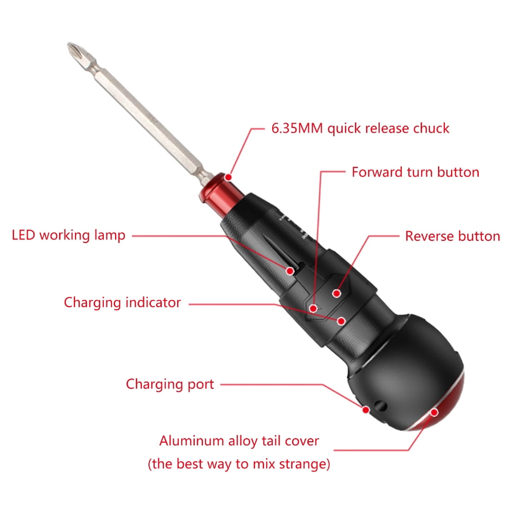 3.6V Cordless Screwdriver Cordless Electric Screwdrivers Hand Tool Mini Home Set