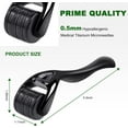 thumbnail image 3 of Derma Roller 0.5 mm JM Micro Needle Roller para Crecimiento de Cabello y Barba, 3 of 5