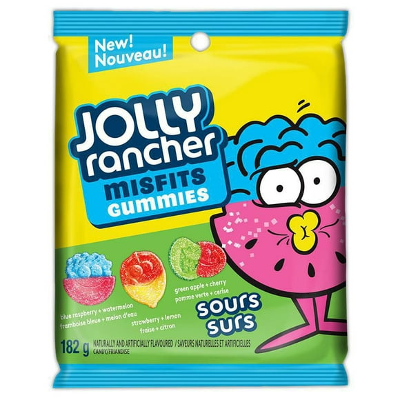 JOLLY RANCHER MISFITS GUMMIES Sours Candy, 182g