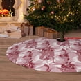 thumbnail image 2 of Cauagu 36" Christmas Tree Skirt Orchids Flowers Pattern Christmas Tree Decorations Tree Mat for Xmas Decorations Occasion Holiday Home Decor -36", 2 of 7
