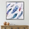 thumbnail image 3 of Designart 'Elegant Blue Boho Art Feathers' Bohemian & Eclectic Framed Art Print, 3 of 4