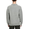 thumbnail image 2 of Slate & Stone mens  Raglan Polo Sweater, XL, Grey, 2 of 3