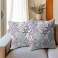 thumbnail image 5 of Summer Beach Theme Ocean Pillow Covers 18x18 Inch Set of 2 Nautical Coastal Throw Pillow Covers Seashell Coral Starfish Outdoor Pillow Cases Cotton Linen Cushion Covers for Couch Bed Sofa Home Decor, 5 of 6