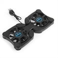 thumbnail image 3 of Foldable Cooling Pad Laptop Cooler with Double Fans USB Powered, 3 of 6