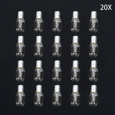 

Hayafir 20PCS E14 15W Lamp Globe Light Refrigerator Bulb Replacement AC220V-240V