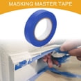 thumbnail image 2 of Cinta de pintor universal Unique Bargains - Cinta de enmascarar para pintura de automóviles DIY sin residuos - Papel crepé azul de 1 pulgada x 60.1 yardas, 2 of 7