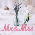 thumbnail image 4 of Gymchoice Mr and Mrs Sign for Wedding Table Wooden Wedding Signs Sweetheart Table Decorations Large Mr & Mrs Wood Letters Just Married Sign for Vintage Wedding Anniversary Party Decor, 4 of 7