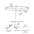 thumbnail image 6 of ChicSilver Womens Initial Anklet 925 Sterling Silver Layered Anklet Bracelet Dainty Beaded Chain Anklet Adjustable 11" Waterproof Summer Beach Jewelry for Women, 6 of 8