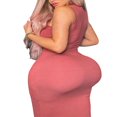 thumbnail image 1 of PENGXIANG Femmes Robe Longue Bodycon Maxi Tank U Cou Côtelé Robe d'Été de Base Robes de Soleil, 1 of 7