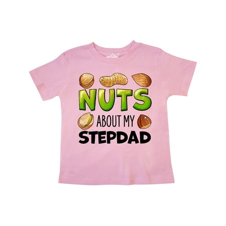 

Inktastic Nuts About My Stepdad Peanut Almond Pistachio Gift Toddler Boy or Toddler Girl T-Shirt