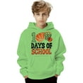 thumbnail image 4 of 100 Days of School Hoodie for Kids Boys Girls Letter Graphic Print Long Sleeve Sweatshirt Preppy Back to School Sweatshirts, 4 of 4