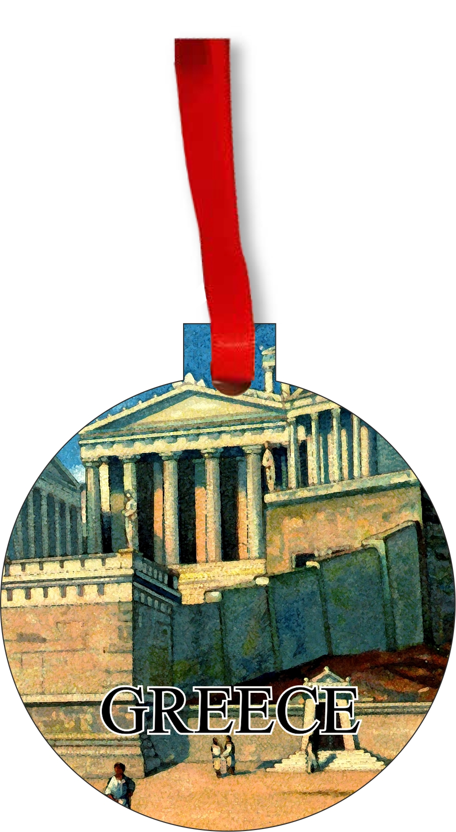 Greek Ornament Athens Ornament Christmas Ornaments Travel Greece