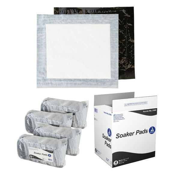 Dynarex Tattoo Aftercare Soaker Pads - Absorbent, Breathable Tattoo Bandage - Protective Tattoo Supplies for Recovery - 6.25" x 7", 500-Pack Box, 4 Boxes per Bulk Case