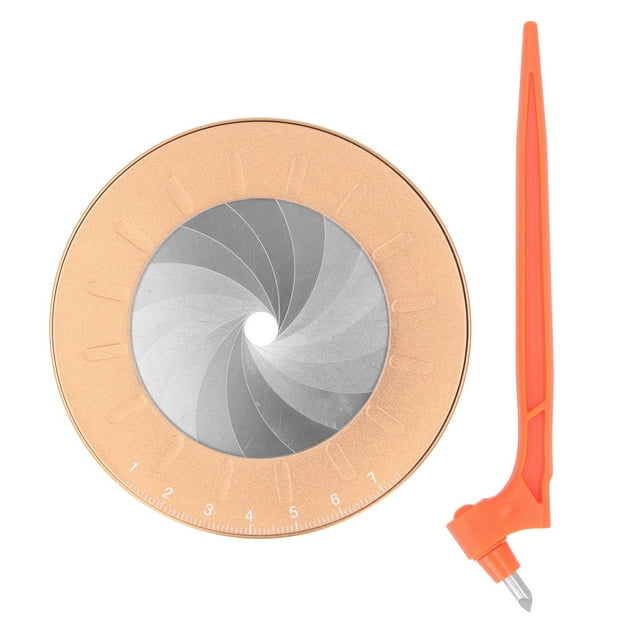 Creador De Dibujo Circular, Plantilla Circular De Aleación De Aluminio, Plantilla Redonda Ajustable, Herramienta De Trazado De Anillo Con Cuchillo De Tallar, Herramienta Para Hacer Círculos Para Dibuj