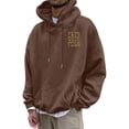 thumbnail image 4 of WILLBEST Sudaderas para Hombre, Otoño e Invierno, Talla Grande, sin Capucha, Moda, Prenda Superior, Sudadera De Gran Tamaño con Cuello Redondo Chica, 4 of 5