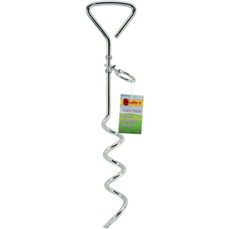 Westminster Pet Products Corkscrew Tie Out Stake Dog Leash Securer, 15"