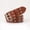 Brown, variant on Y2K Punk Rivet PU Leather Belts 110cm Waist Belt Pentagonal Star Rivet Waist Strap Double Row Hollow Jeans Waistband for Women Men