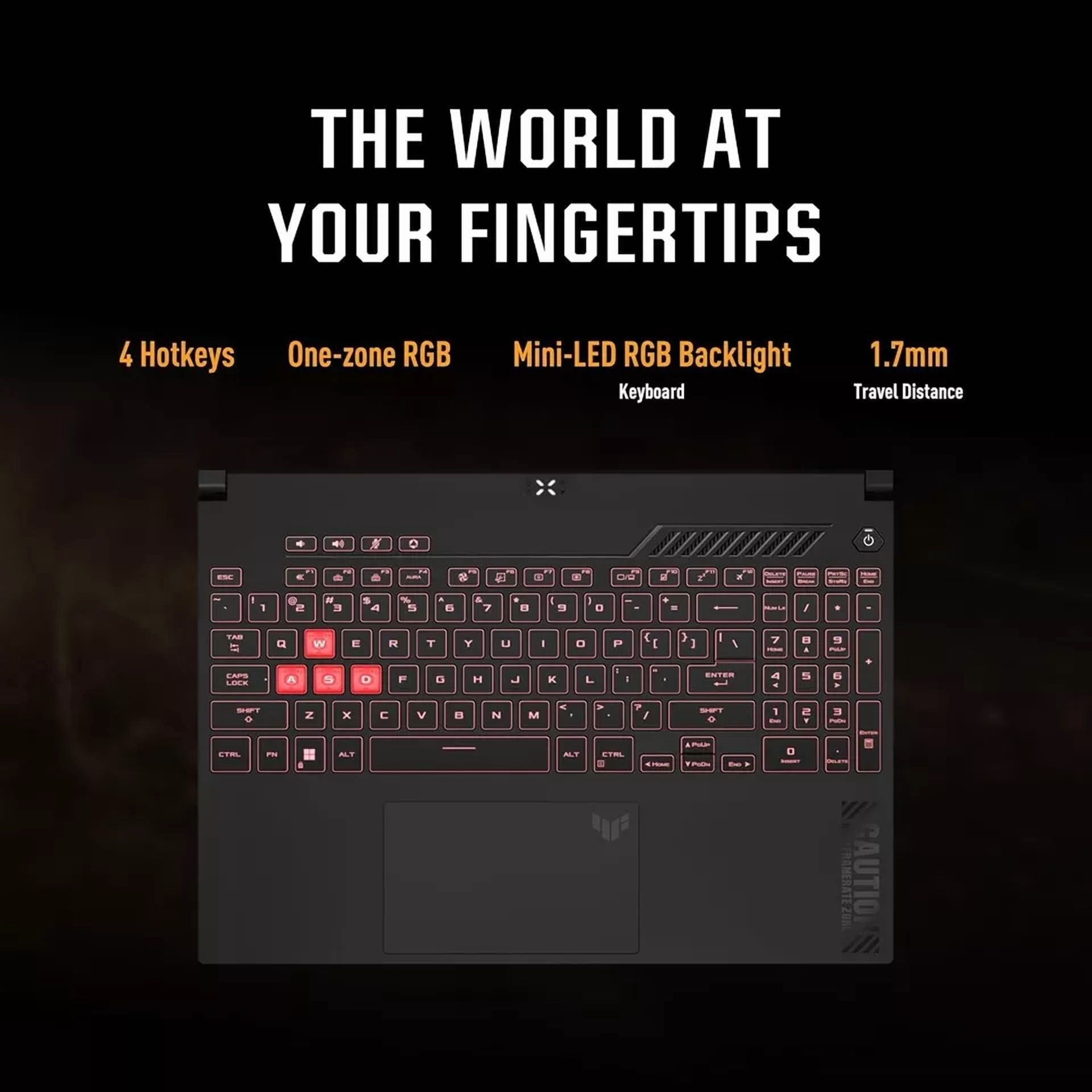 ASUS TUF Gaming A15 Gaming Laptop, 15.6 FHD 144Hz, 100% sRGB Display, GeForce RTX 4050, AMD Ryzen 7 7435HS, 16GB DDR5, 512GB PCIe SSD, Wi-Fi 6, Windows 11, FA507NUR-AS73