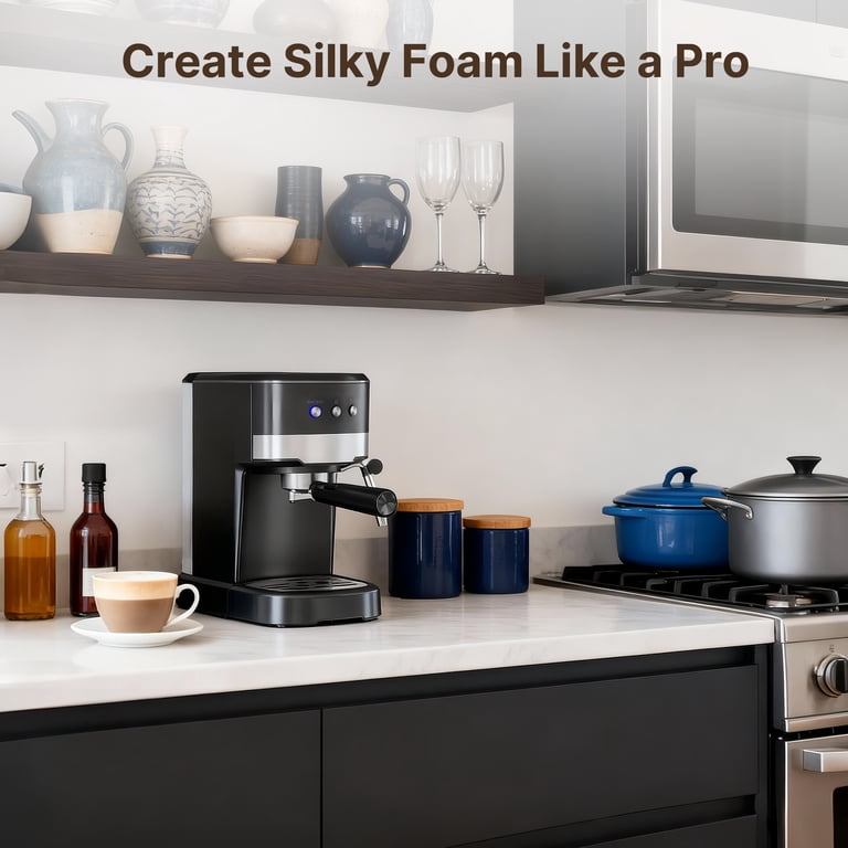 Nicwin 15-Bar Espresso Machine With Auto Milk Frother photo 7