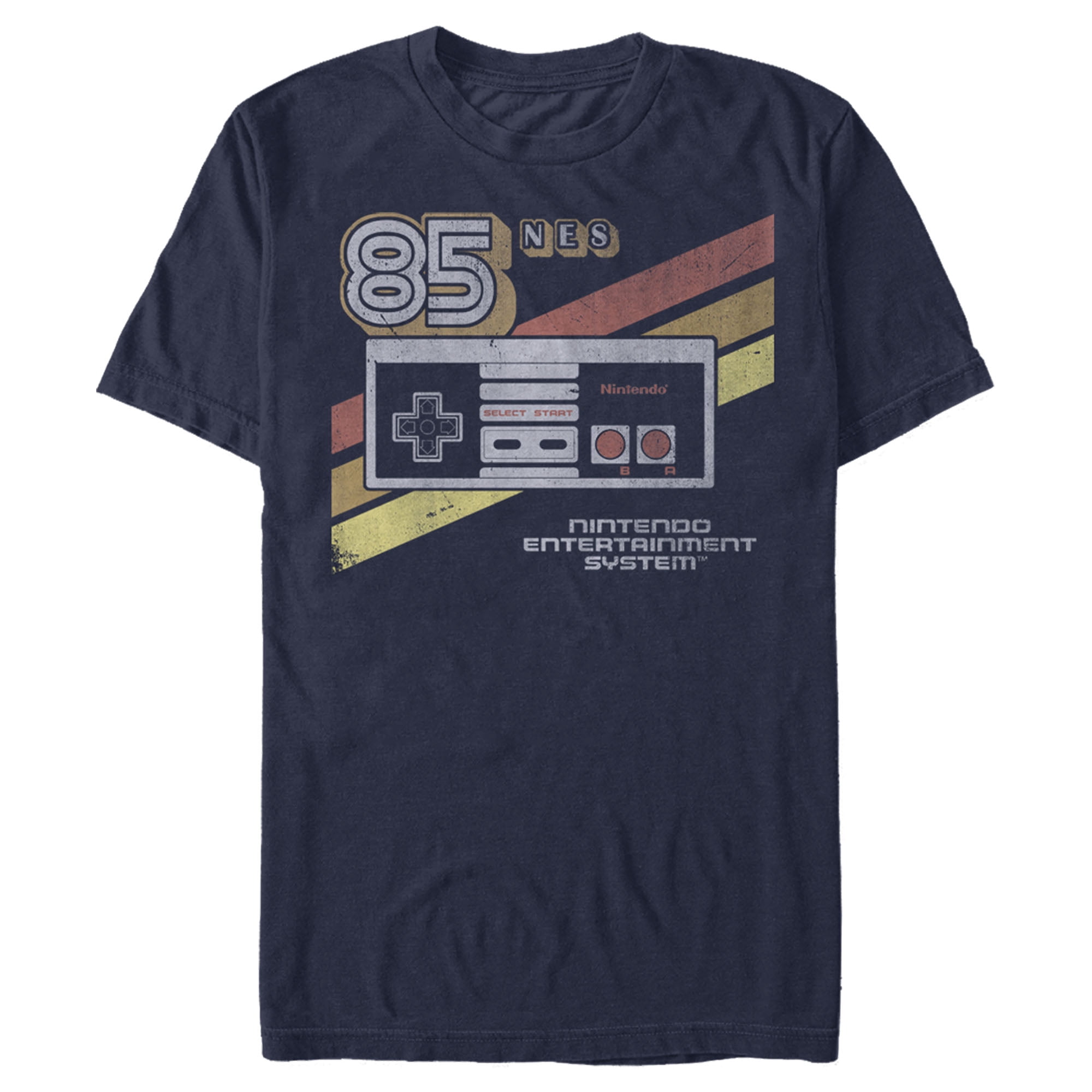 Men s Nintendo NES 85 Controller Graphic Tee Navy Blue Small