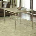 thumbnail image 1 of Pemberly Row Contemporary Square Vinyl Folding Table in Antique Linen, 1 of 8