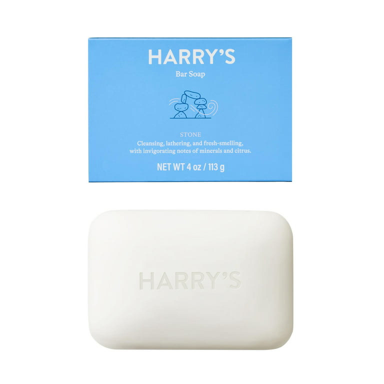 Harry's Men's Cleansing Bar Soap, Stone Scent, 4 oz, 2 Pack 
