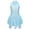 Light Blue, variant on inhzoy Kids Girls Mock Neck Sleeveless Ballet Dance Leotard Dress