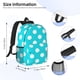 thumbnail image 5 of Easygdp Aqua And White Polka Dot Mochila Ligera de 15 Pulgadas para Estudiantes, Mochila Cómoda para la Escuela y Viajes, Correas Ajustables, 5 of 6