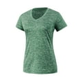 thumbnail image 4 of MRULIC t shirts for women Women V Neck Short Sleeve Moisture Wicking Athletic Shirts Sport Activewear Top Womens t shirts Army Green + XL, 4 of 9