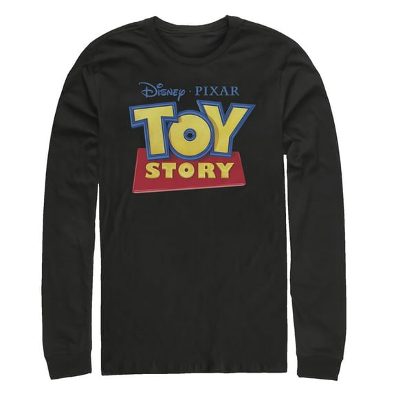 Men's Toy Story Classic Logo  Long Sleeve Shirt Black Large