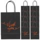 thumbnail image 2 of 25pcs Black Kraft Paper Gift Bags with Handles, Thank You Printed Decorative Party Favor Bags for Wedding, Birthday, and Holiday Presents, Treats, 2 of 5