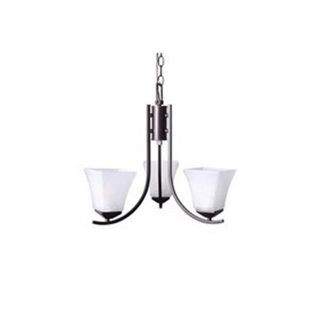 Design House 577361 Torino 3-Light Chandelier Fixture, Brushed Bronze