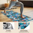 thumbnail image 4 of Dog with Pioneer Flower Hot Yoga Mat Towel Non Slip for Hot Yoga - Quick-Drying Yoga Mat Cover with 4 Corner Pockets with Travel Bag - Hot Yoga Towel Non Slip Grip Moisture Wicking Sweat 70"x26", 4 of 6