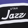 thumbnail image 3 of Men's Mitchell & Ness Black/Purple Utah Jazz Hardwood Classics Vintage Logo Head Coach Pullover Sweatshirt, 3 of 4